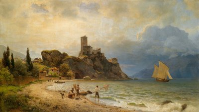 In de baai van Malcesine door Carl von der Hellen